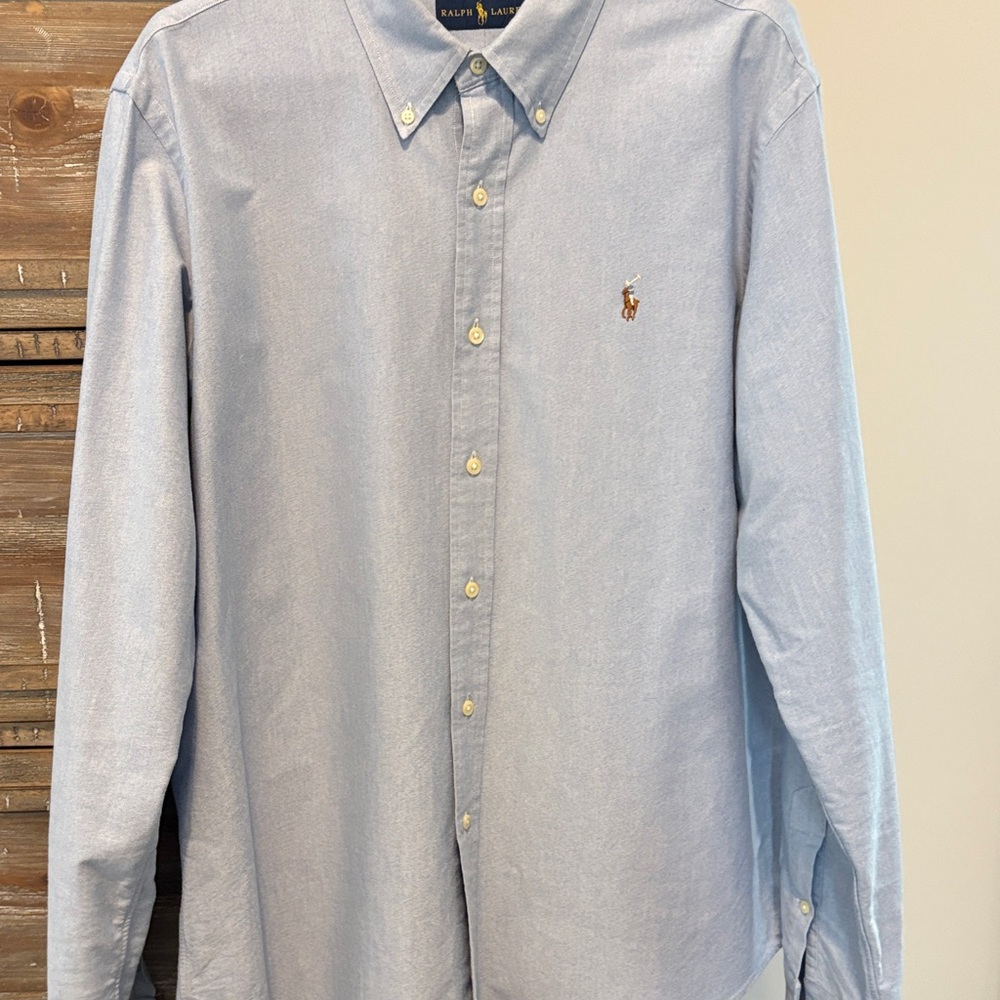 Ralph Lauren Men's XL Blue Button Down Shirt - Picture 7 of 7
